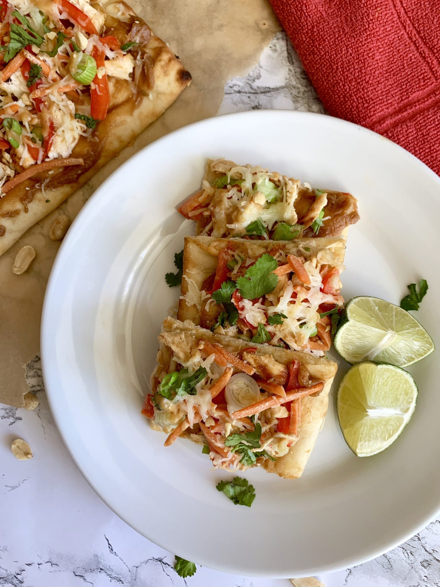 Thai Chicken Flatbread Recipe